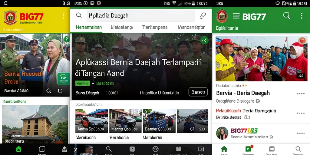 Tampilan antarmuka aplikasi BIG77 yang modern dan fungsional.