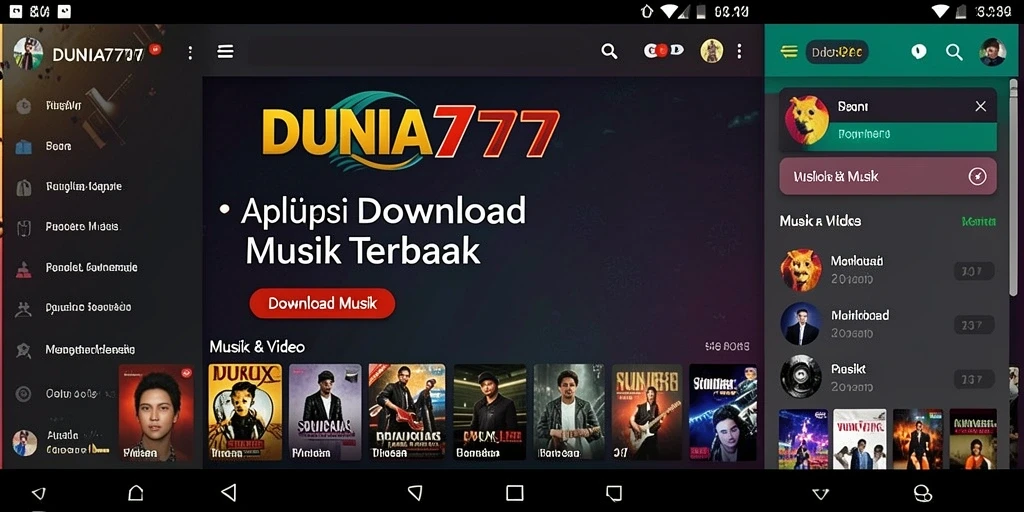 Tampilan antarmuka DUNIA777 yang intuitif dan mudah digunakan.