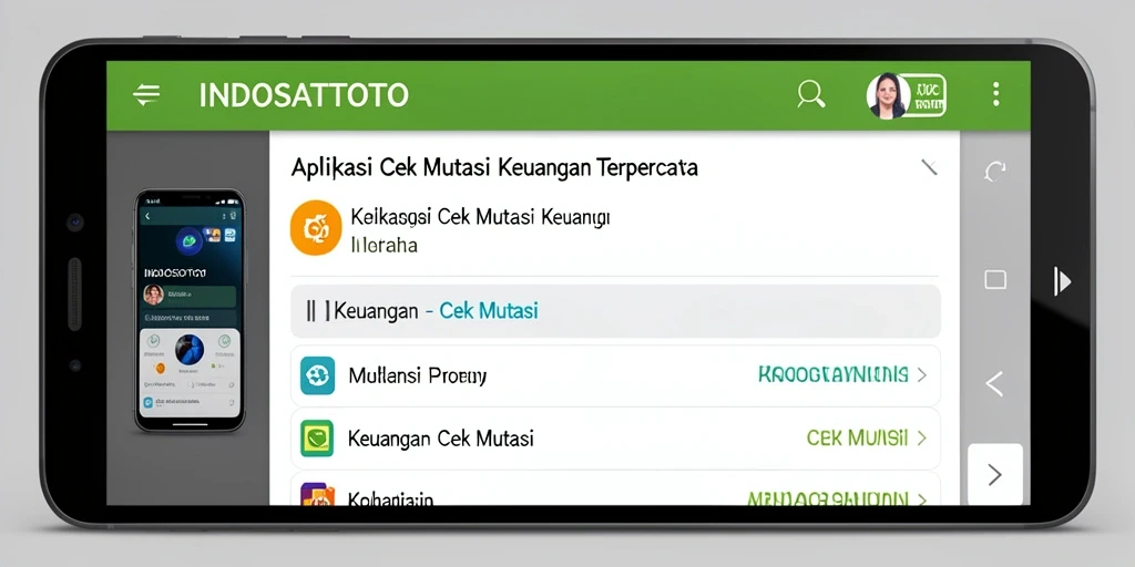Tampilan antarmuka utama aplikasi Cek Mutasi INDOSATTOTO.