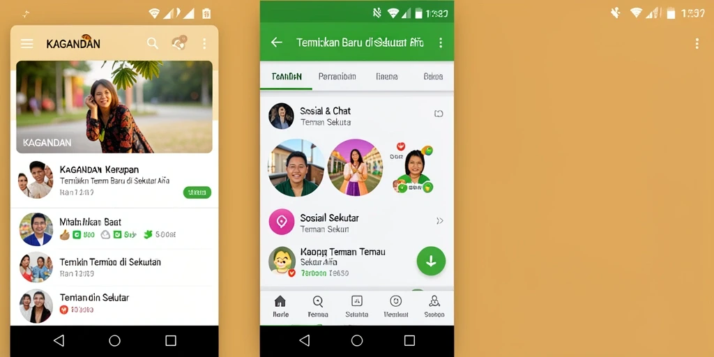 Tampilan antarmuka KAGANDAN yang menarik dan user-friendly.