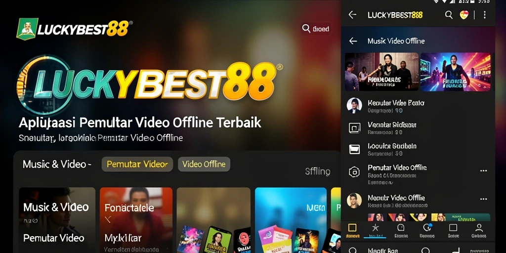 Antarmuka LUCKYBEST88 yang ramah pengguna untuk Pemutar Video Offline.
