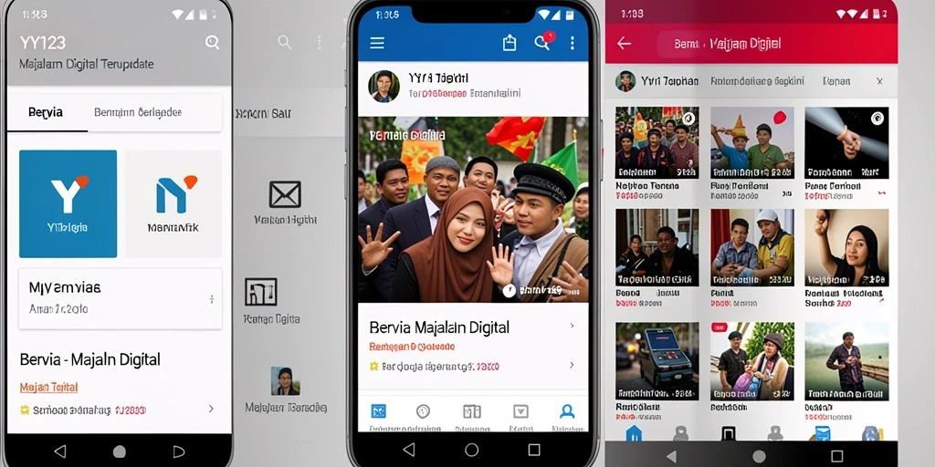 Antarmuka pengguna YY123 yang menarik dan informatif.